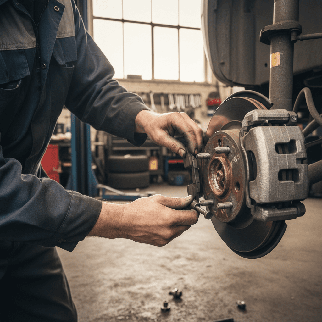 Mechanic explaining a repair estimate to a customer